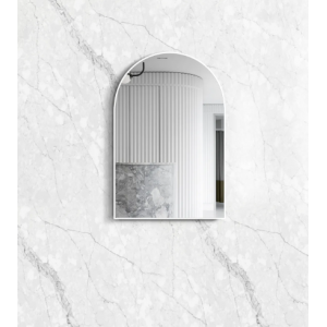 Archie 900(H)x600(W) White Metal Framed Mirror